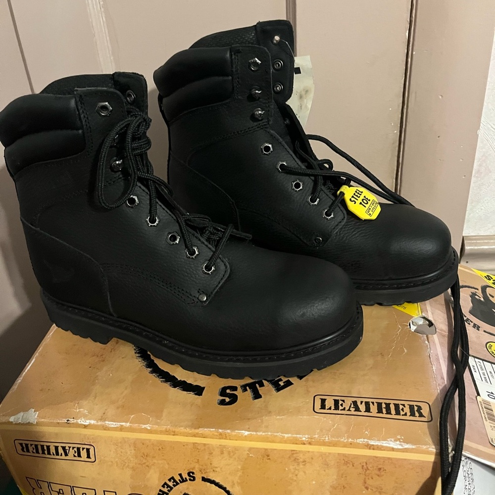 Texas Steer size 10 Steel  toe boots - Picture 7 of 12